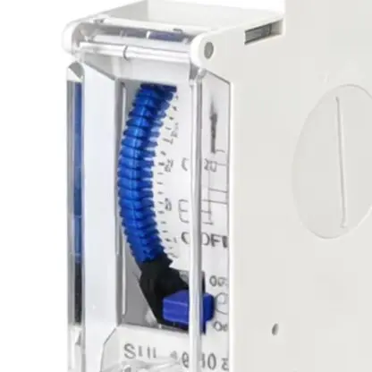 220V rail mount mechanical timer with 24-hour function power loss memory and rechargeable For battery operation