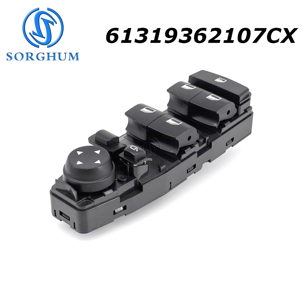 SORGHUM Master Power Window Switch For BMW F20 114 116 118 120 125 M135 M140 2010-2019 61319362107 6131920811161319362107CX