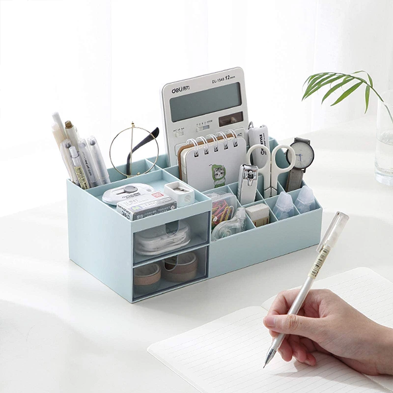 Desk Organizer Cosmetic Storage Box Drawer Office Desk Sundaries Rack  Lipstic Holder Bathroom Counter  Dressing Table Case