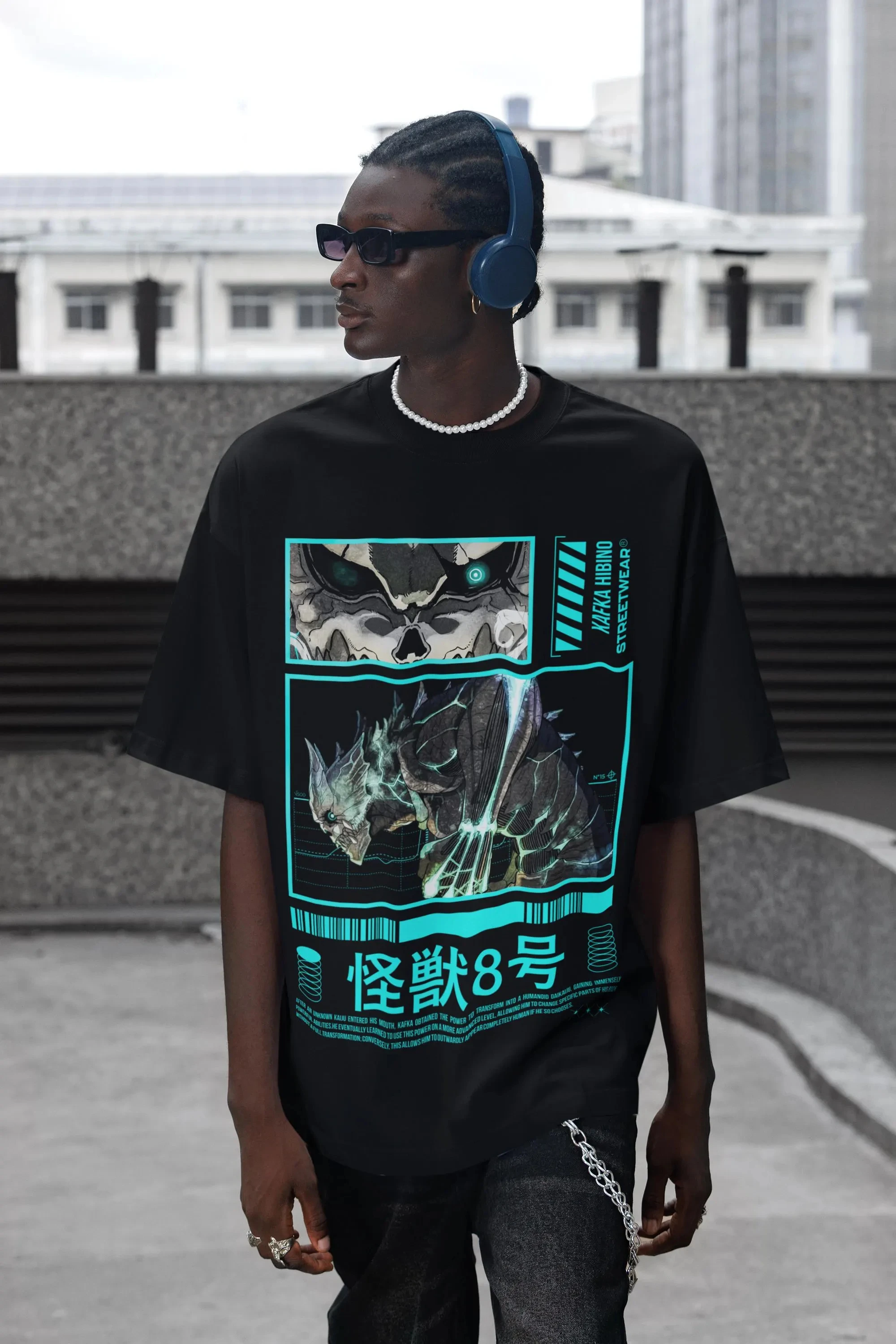 

Kaiju No. 8 T-Shirt, Monster Graphic Tee, Unisex Streetwear Summer Men's and Women's Loose and Breathable T-shirt Top