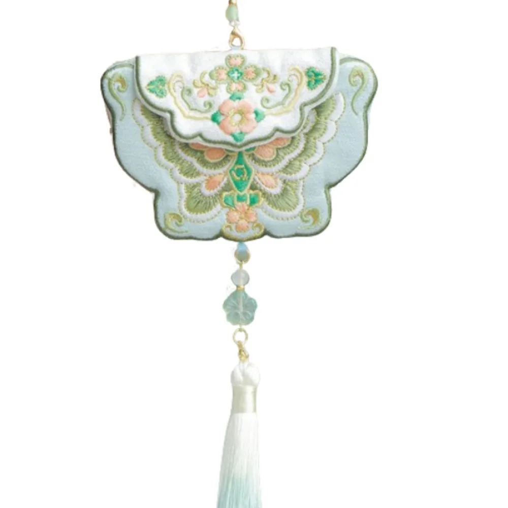 

Cartoon Mid-Autumn Festival Sachet Bag Hanging Chinese Style Lucky Bag Embroidered Tassel Blessing Pouch Hanfu Accessory