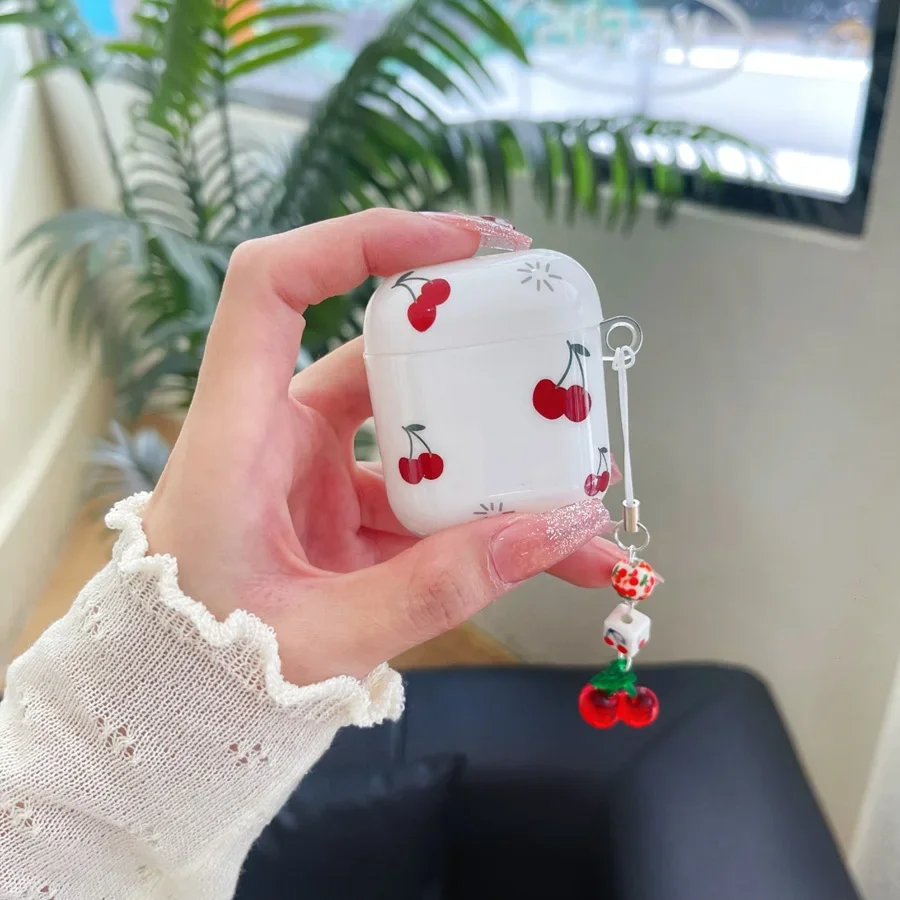 เคสซิลิโคนสำหรับ Apple airpods Pro 2เคส airpod 3 /airpods 2ลายการ์ตูนรูปเชอร์รี่หวานน่ารัก
