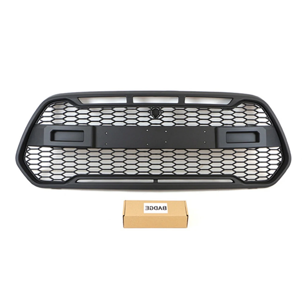 For Ford Transit Custom (North US Version) 2014-2021 Front Bumper Grill Upper Grid ABS Car Racing Grille Radiator Grille Fit