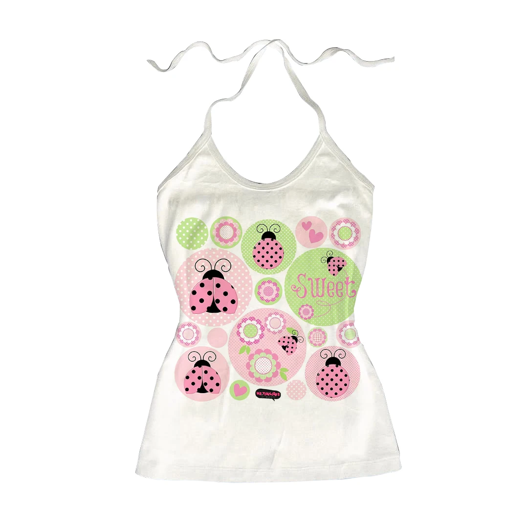 Y2K Fairycore Langarm-T-Shirt für Damen, Vintage Anime-Mädchen Rosa Lilien Grafik-Print, Harajuku Ästhetik Slim Fit Herbst-Oberteil – Detail 3