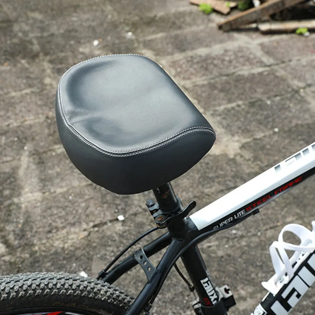 

Noseless Widened Saddle Cycling Seat Comfortable Lightweight Breathable for Most Bikes Shockproof Firmness Black