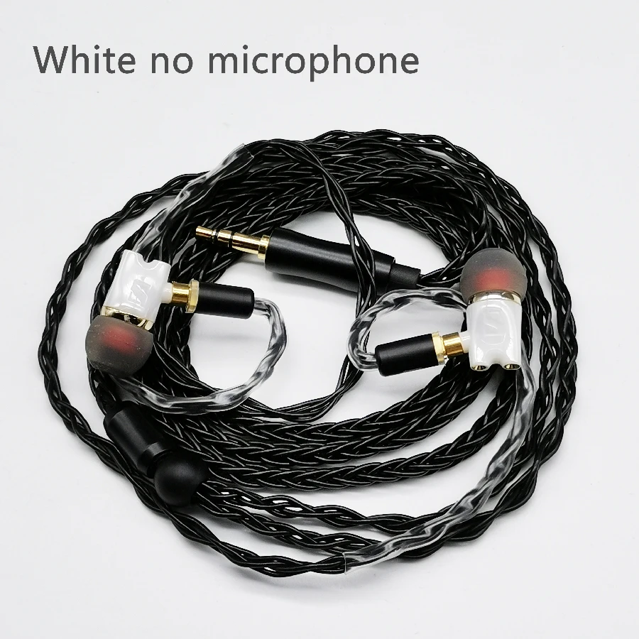 Newest IE800 Earbuds HiFi In-ear Ceramic Earphone Earbud Earbuds Wth MicTop Quality mmcx Headset cable For shure SE215