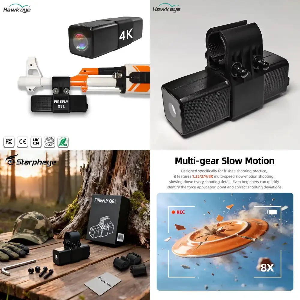 Sport Camera 4K CMOS Wireless Weather-resistant Automatic Video Recording Firing Slow-motion Playback Remote Calibration