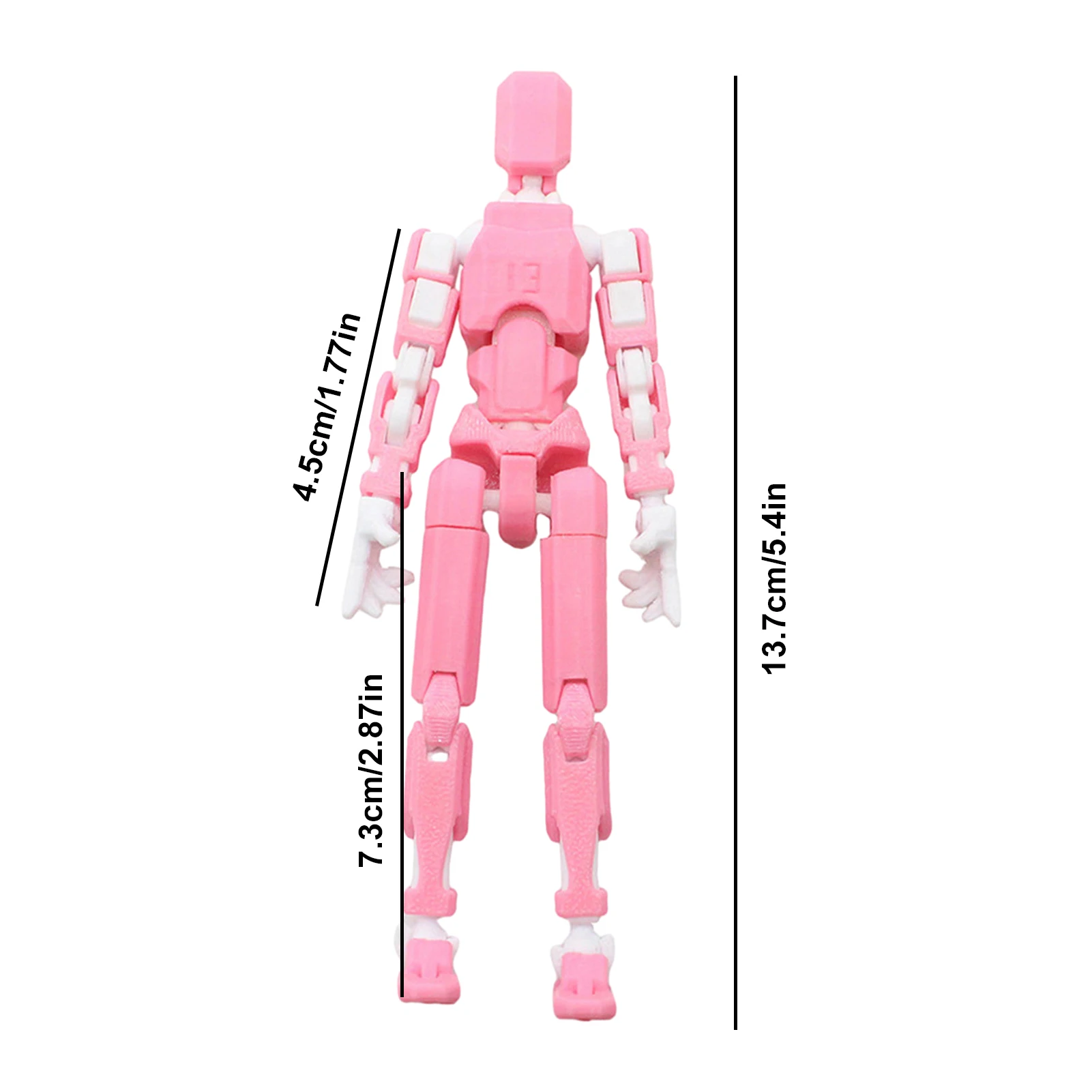 可動式ジョイントを備えた関節式ジョイントの置物,3D印刷されたマネキンのおもちゃ,日曜大工の組み立て,デスクトップロボット人形,描画と写真のモデルのおもちゃ,t 13