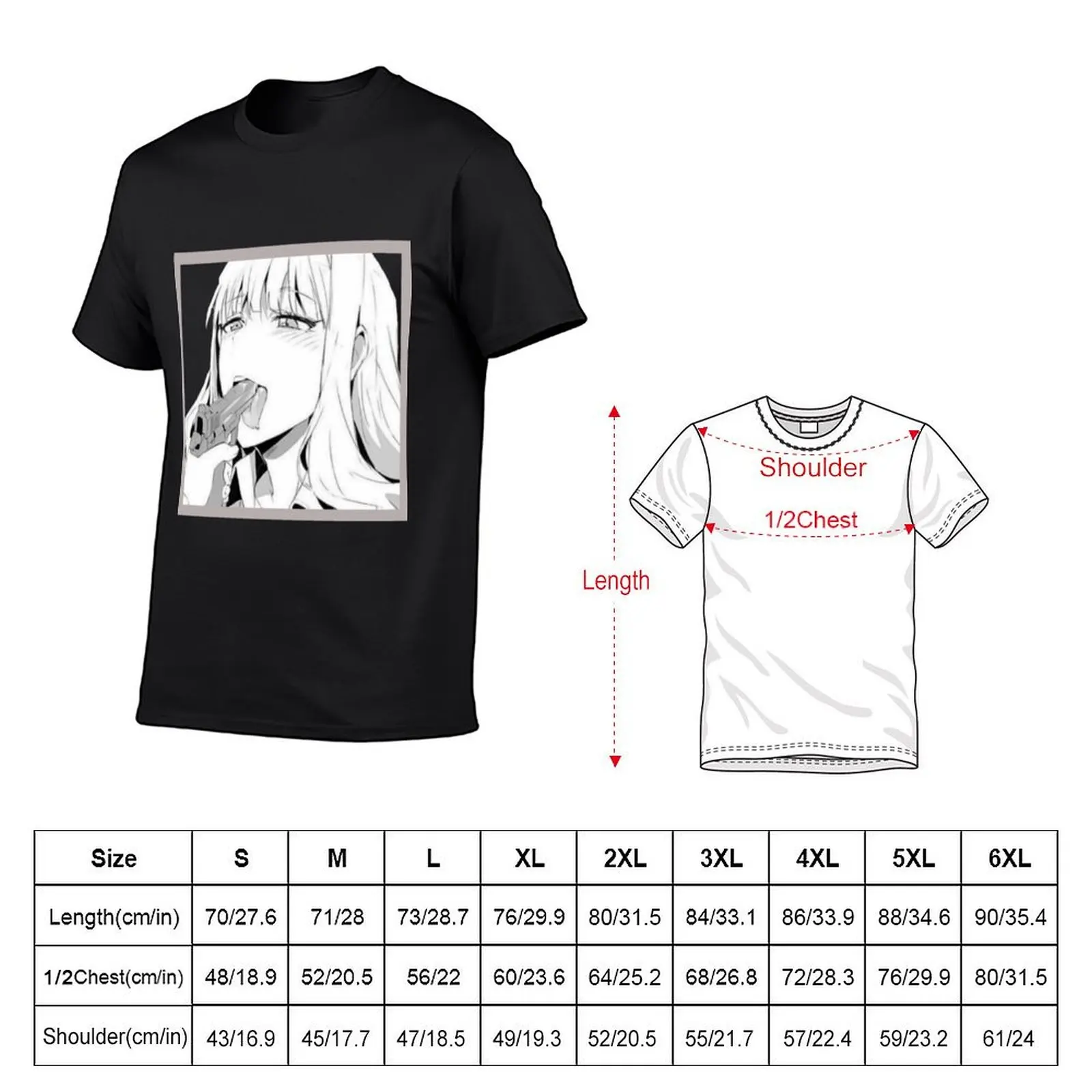 Gun Yandere ghoul Classic T-Shirt custom shirt basketball graphic tees oversizeds Men's clothing