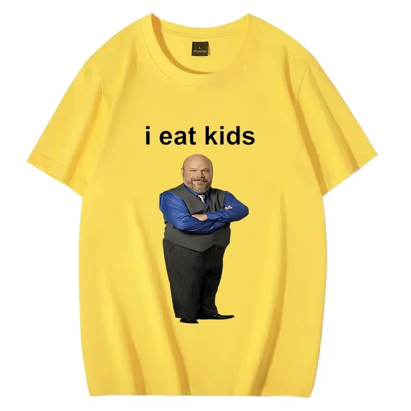 Bertram Eats I Eat Kids Graphics T Shirt Men Women Short Sleeve Casual Streetwear 2024 Summer Funny Unisex Tee S
