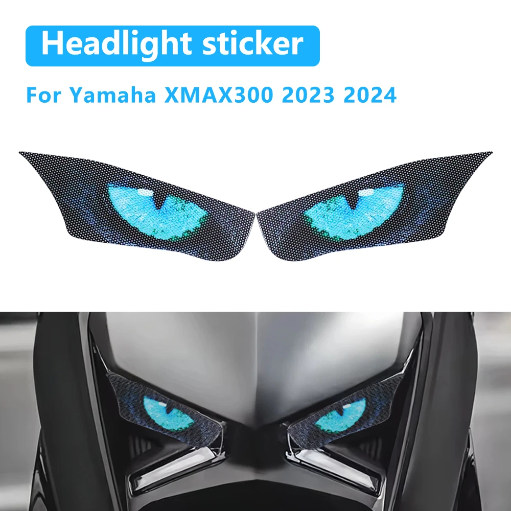 

For Yamaha XMAX300 XMAX 300 X-MAX 300 2023 2024 Headlight Guard Stickers Motorcycle Accessories Head Light Decals