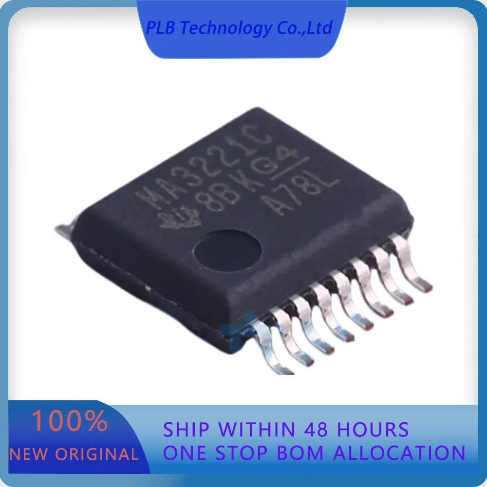 10PCS/LOT MAX3221CDBR MAX3221  250Kbps Transceiver SSOP-16-4.4mm RS232 ICs Original Stock