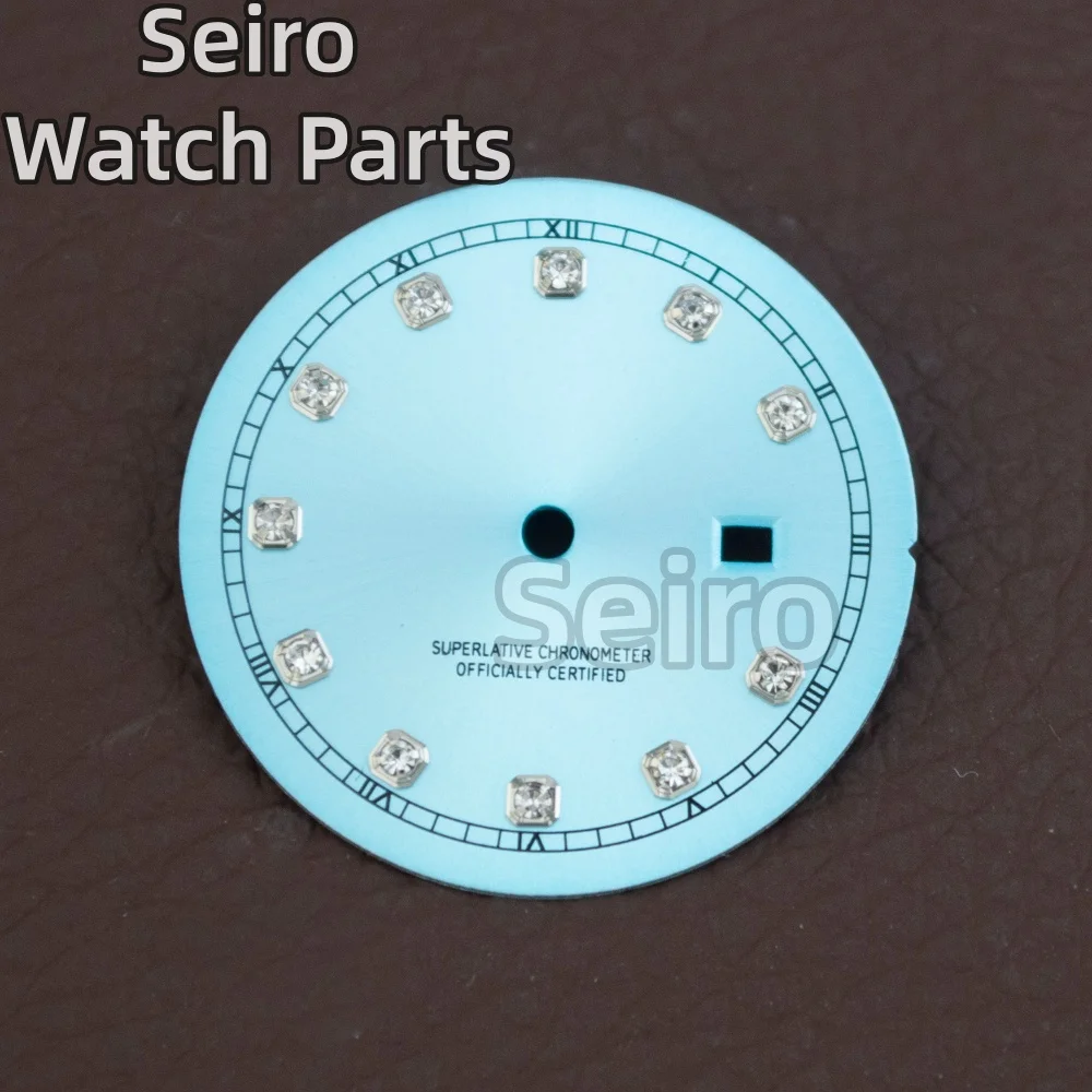 25 مللي متر الماس الوردي ساعة الطلب الأيدي أمة الله المرأة سيدة الوجه الهاتفي علامات الوقت ل Datejust NH05 حركة استبدال أجزاء الساعة