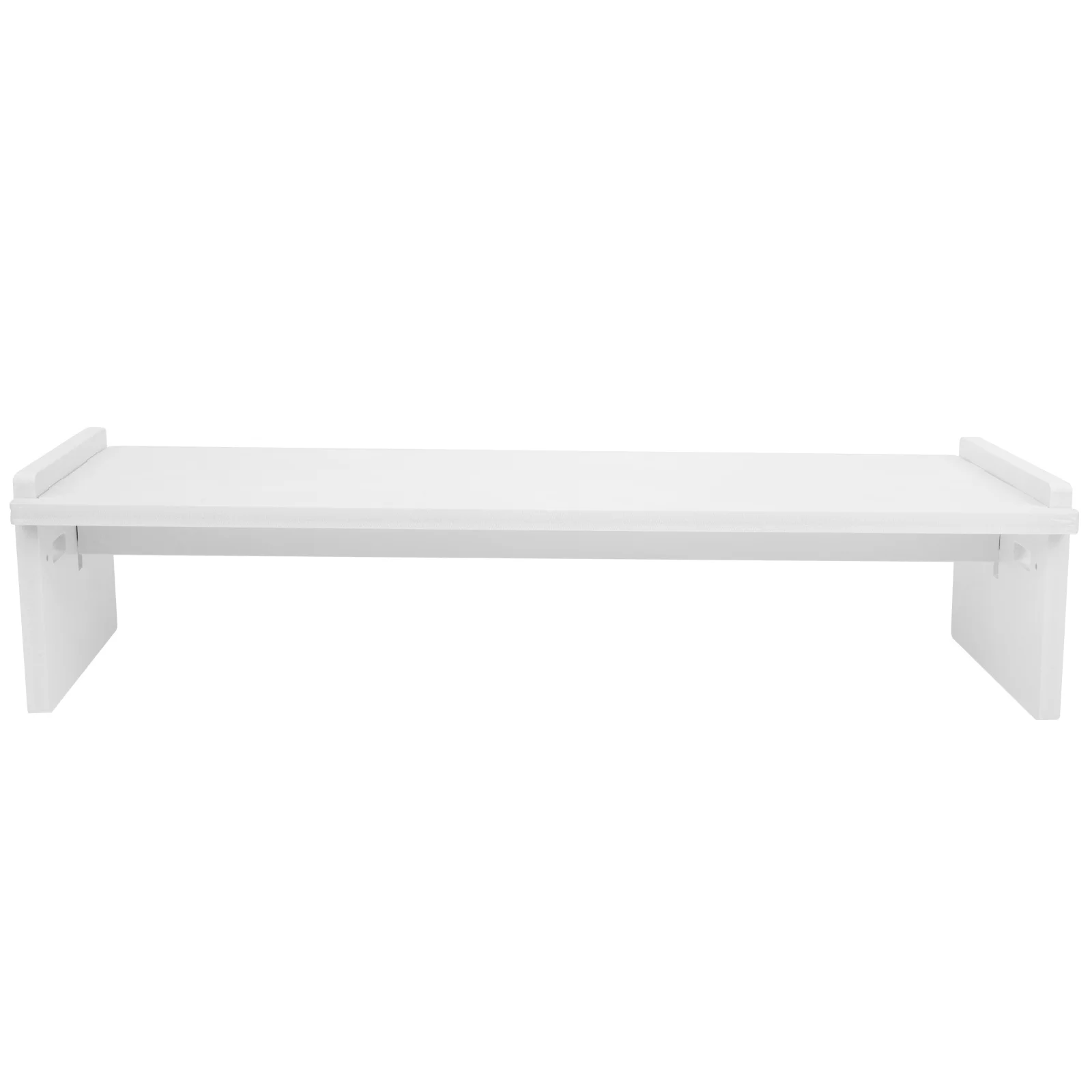 

Laptop Stand Computer Heightened Shelf Monitor Riser Storage White Screen Office