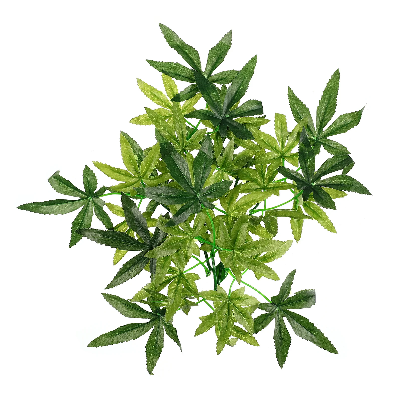 

Artificial Plastic Aquarium Plant Fish Tank Decorations Lifelike Green Simulation Plant for Reptile Tank Landscape Accessories