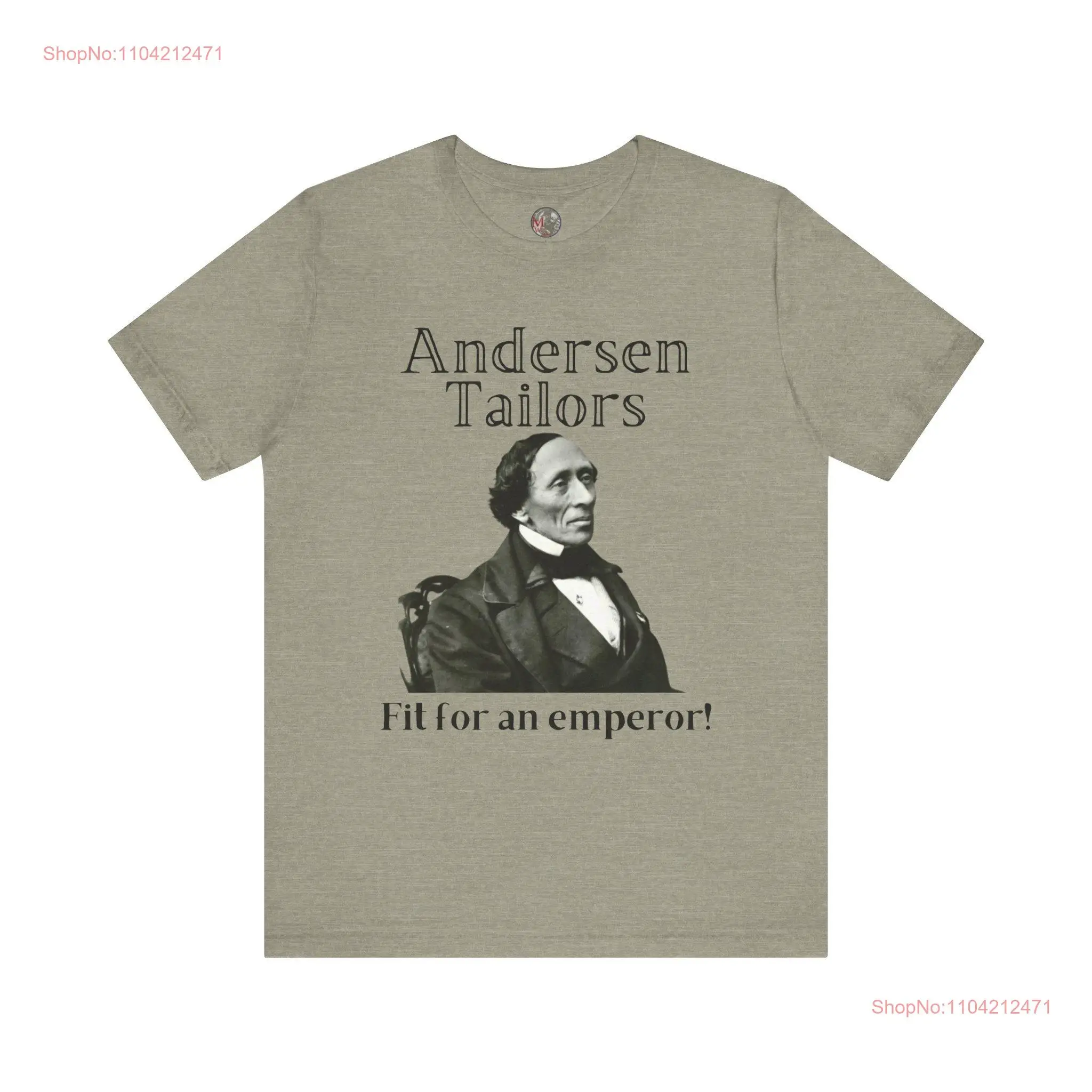 Inspired Anderson Tailors Fit for an Emperor Hans Christian Andersen T Shirt Fairy Tale Literature long or short sleeves