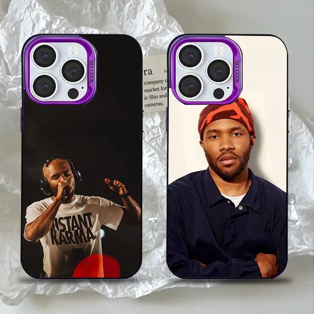 

F-Frank Singer Ocean Phone Case For iPhone 16,15,14,13,12,11,Mini,Pro,SE,MAX Purple Matte Silicone Cover