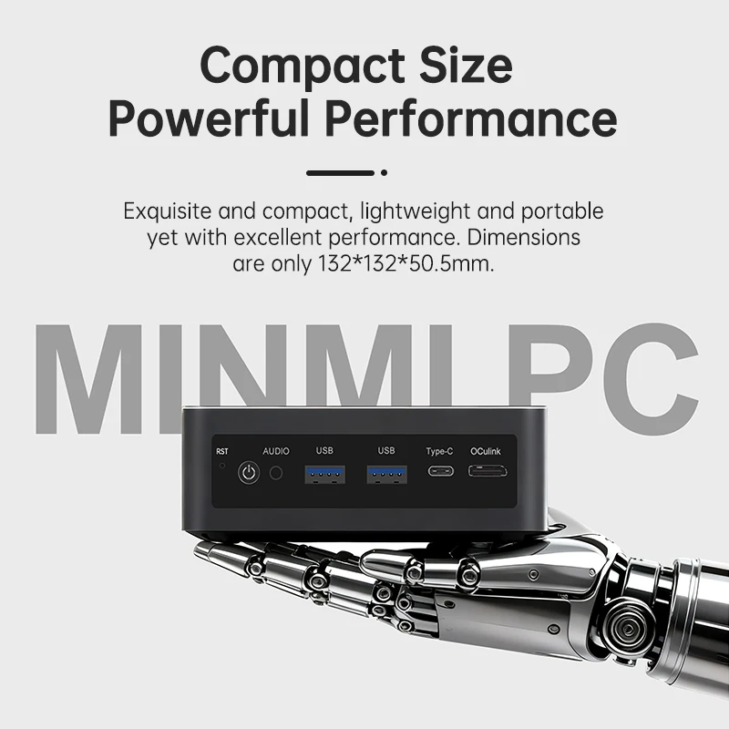 

Игровой мини-ПК Topton Intel Ultra 9 285H ES 7 255H ES 5 235H ES OCuLink USB4 2x2.5G LAN 2xNVMe Настольный компьютер с Windows 11 Pro