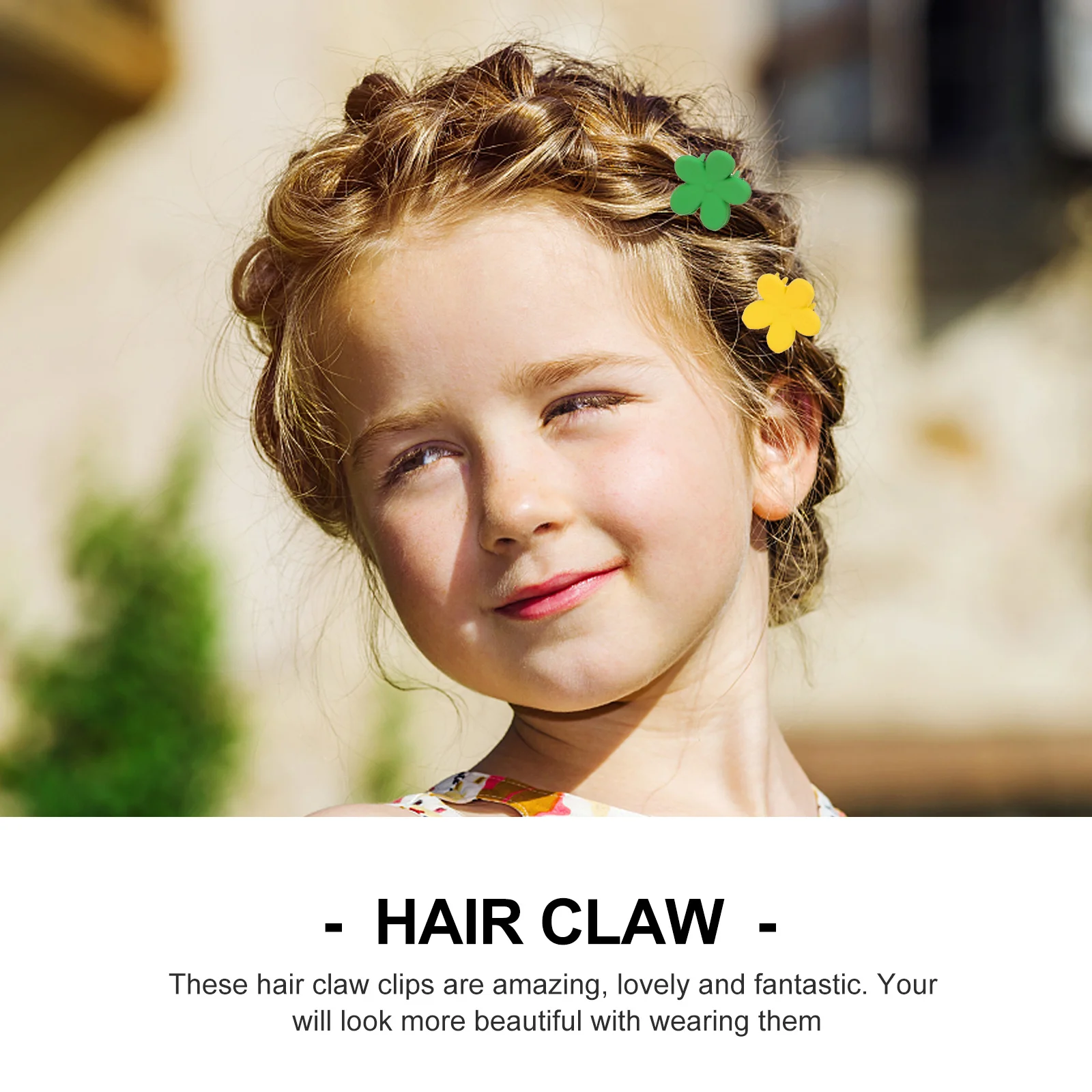 

40Pcs Small Flower Hair Claw Clips Vibrant Colors Easy Grip Anti-Skid Design for Baby Kids Girls Toddlers Lovely Hair Styling