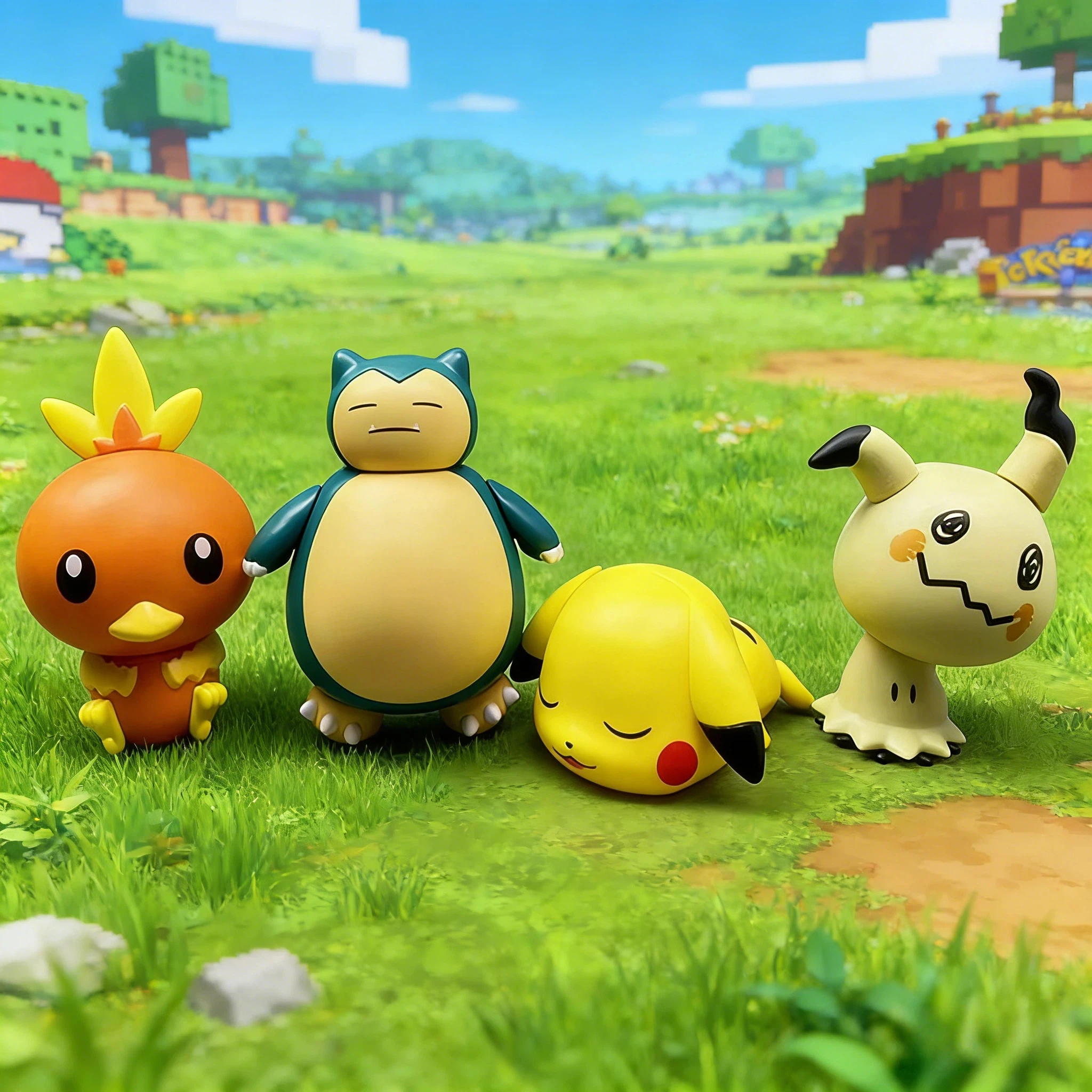 

Anime Figure Torchic Sleep Theme Blind Box Kawaii Action Figure Collectible Model Toy Desktop Ornament Festival Gift For Fans