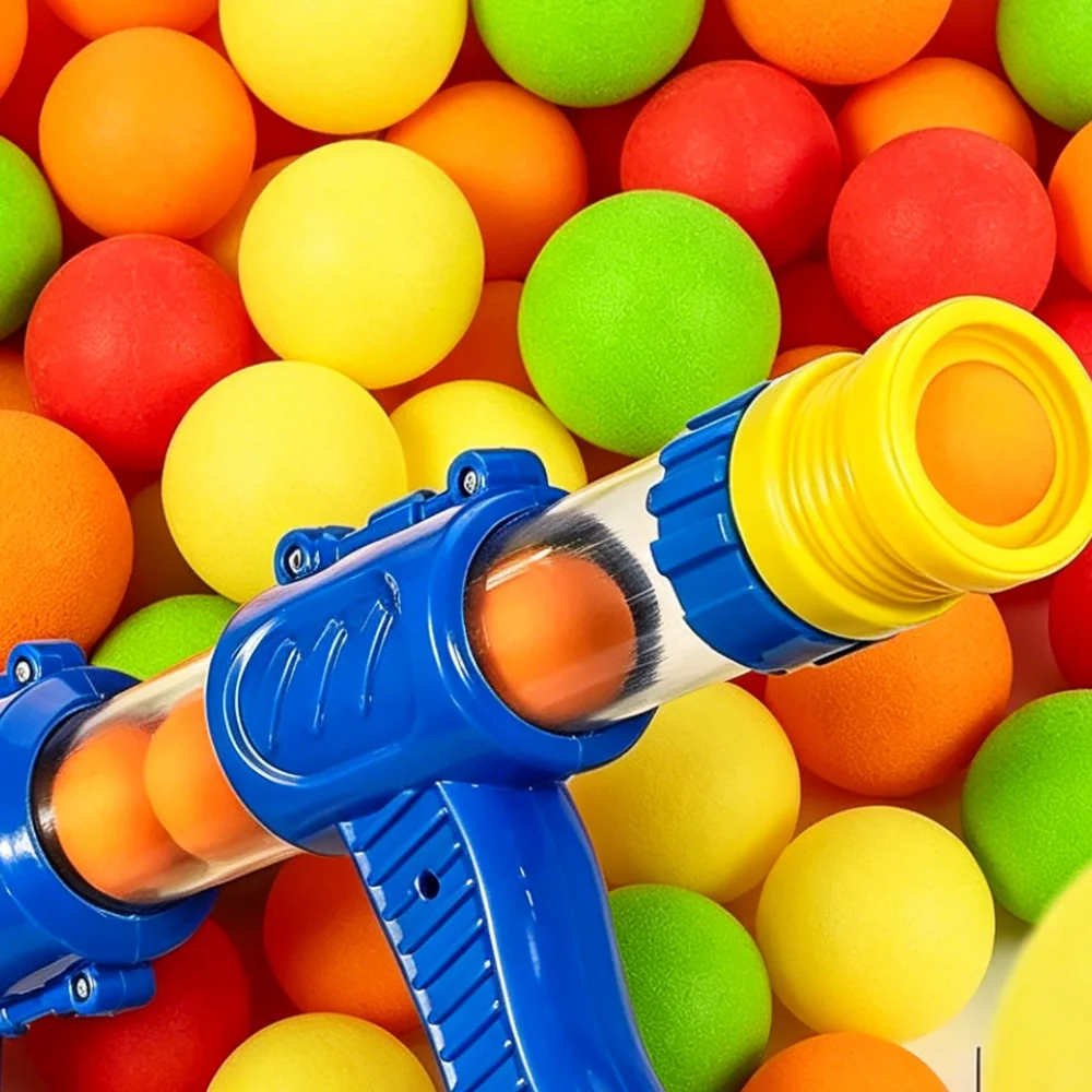 100pcs Refill Balls Round Refill Mixed Color Balls for Air Toy Gun Soft Foam Balls Refill Pack Blasters & Replacement Bullet