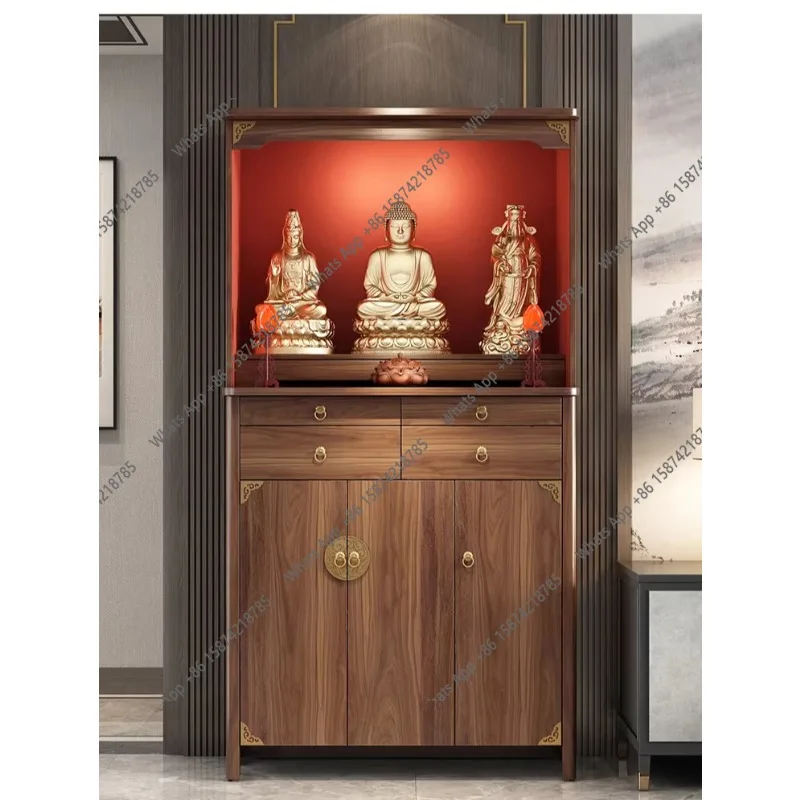 

Solid wood offering table Household Buddhist altar Incense case Buddhist table Chinese modern Buddhist shrine shrine