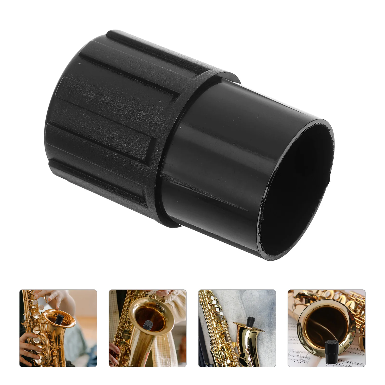 

Plastic Saxophone End Plug 24.5Mm Inner Diameter Black For Alto Tenor Sax Instrument Accessory Cap Mouthpiece Cover Tool