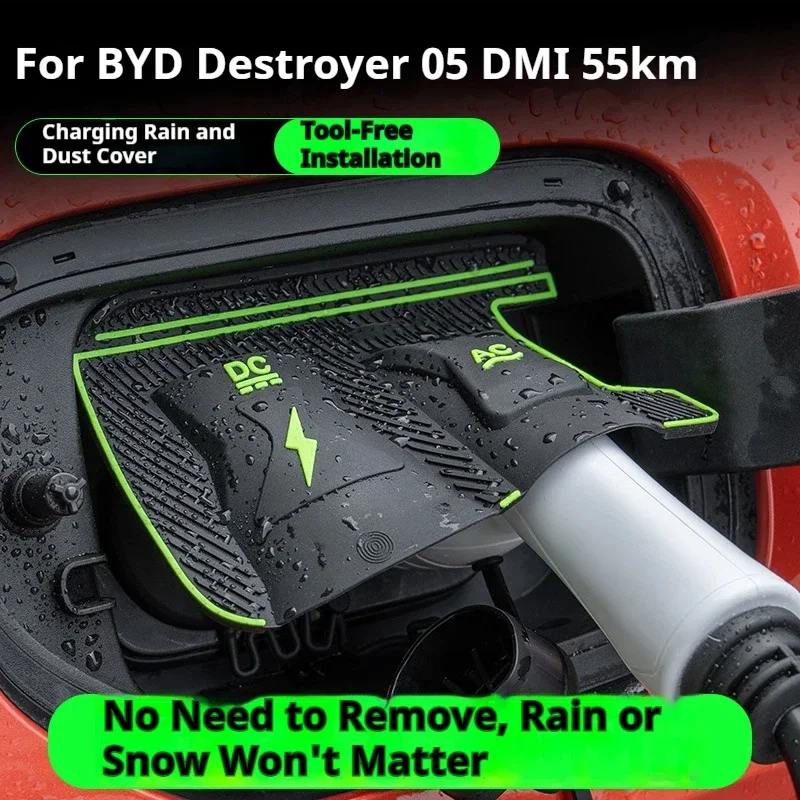 For BYD Qin PLUS EV All series Destroyer 05DMI Dedicated New Energy Car Charging Port Waterproof Protector Cover Gun Rain Cover