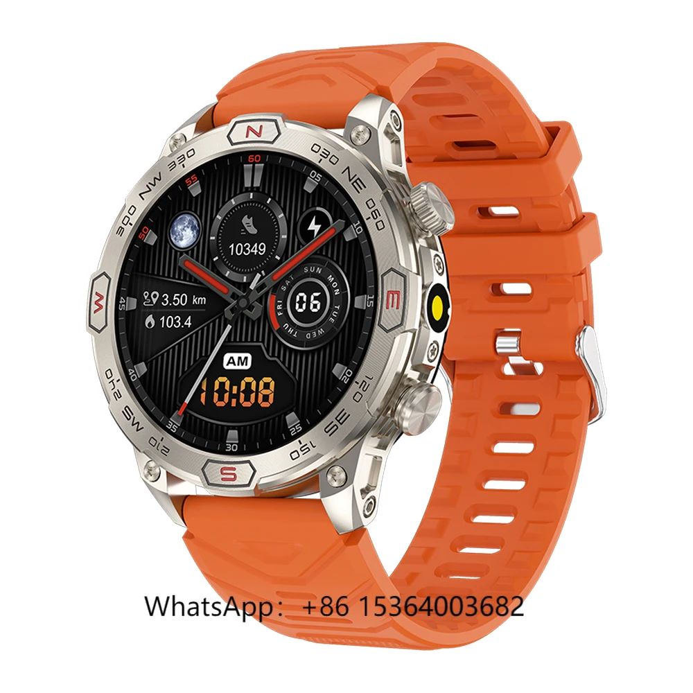 

TJXL-KC86 Sports Smart Watch 2025 1.43" Amoled Screen 450mAh 1ATM Waterproof Relojes Heart Rate Health Monitoring Men Smartwatch