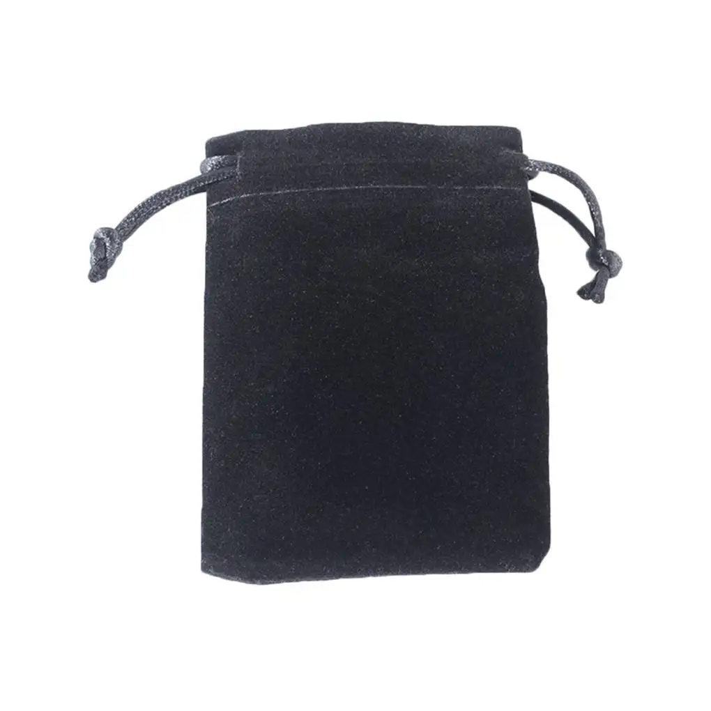 Mini Drawstring Storage Bag Pouch Lint Portable Phone Jewery Storing Package Coin Purse Black