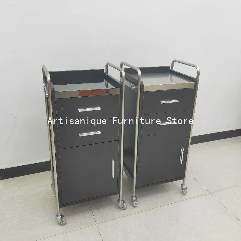 Vintage Popular Salon Trolley Comfortable Cosmetic Salon Cart Nordic Contemporary Chariot Salon Commercial Furniture