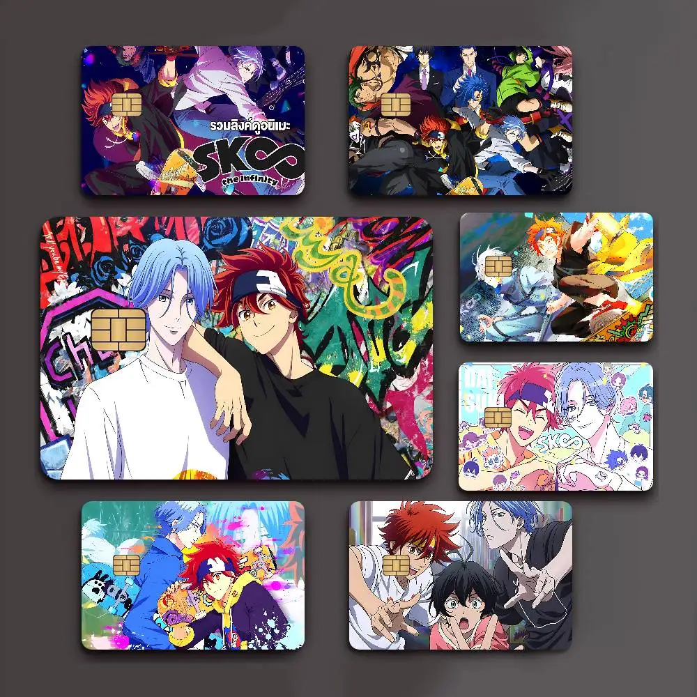 Anime SK8 The Infinity Anime Front Cover Film Sticker Skin for Credit Debit Card Small Large Chip