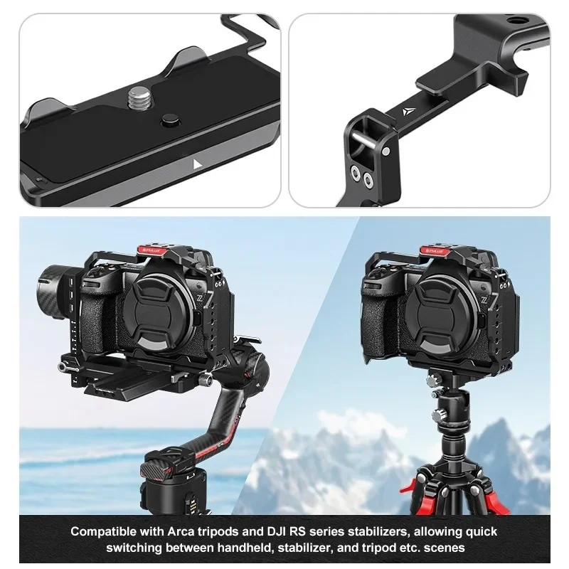 

Metal Camera Cage Stabilizer Rig For Nikon Z6III/Z6II Camera Accessories