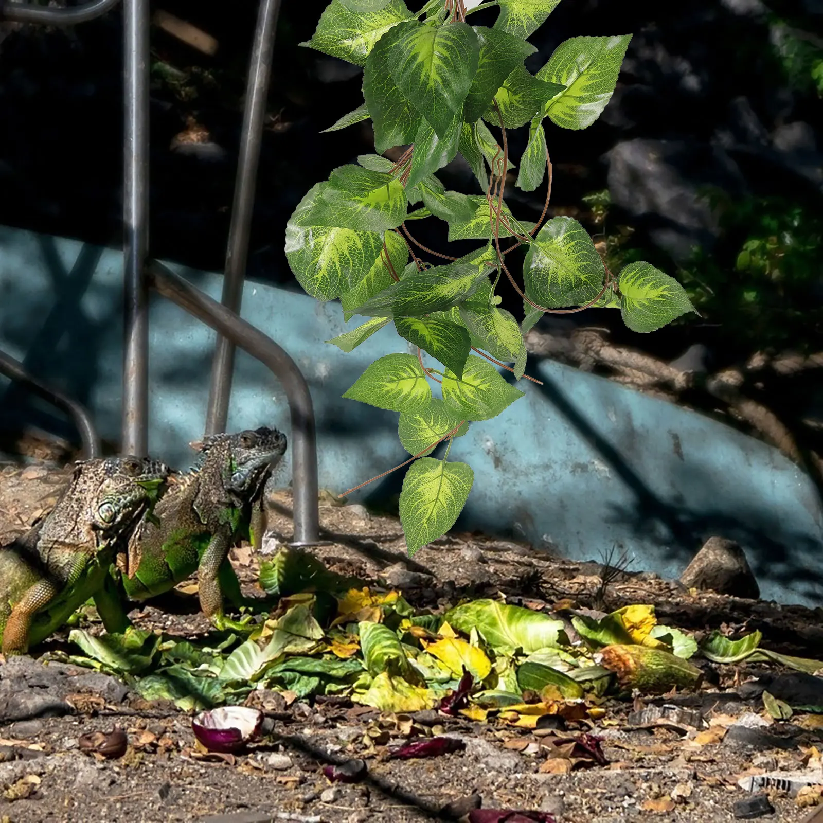 

Fake Plant Ornament Lifelike Aquarium Decor For Turtle Tank Fish Tank Reptile Supplies Plastic Plant Decor Simulation