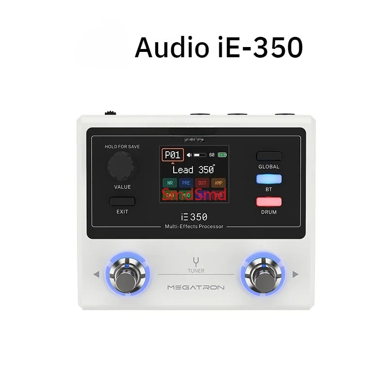 IE350 Multi-Effect Guitar Effects Pedal 8 Effects Modules 100 Drum Machine Rhythms 70 Tones Supports Silent Practice