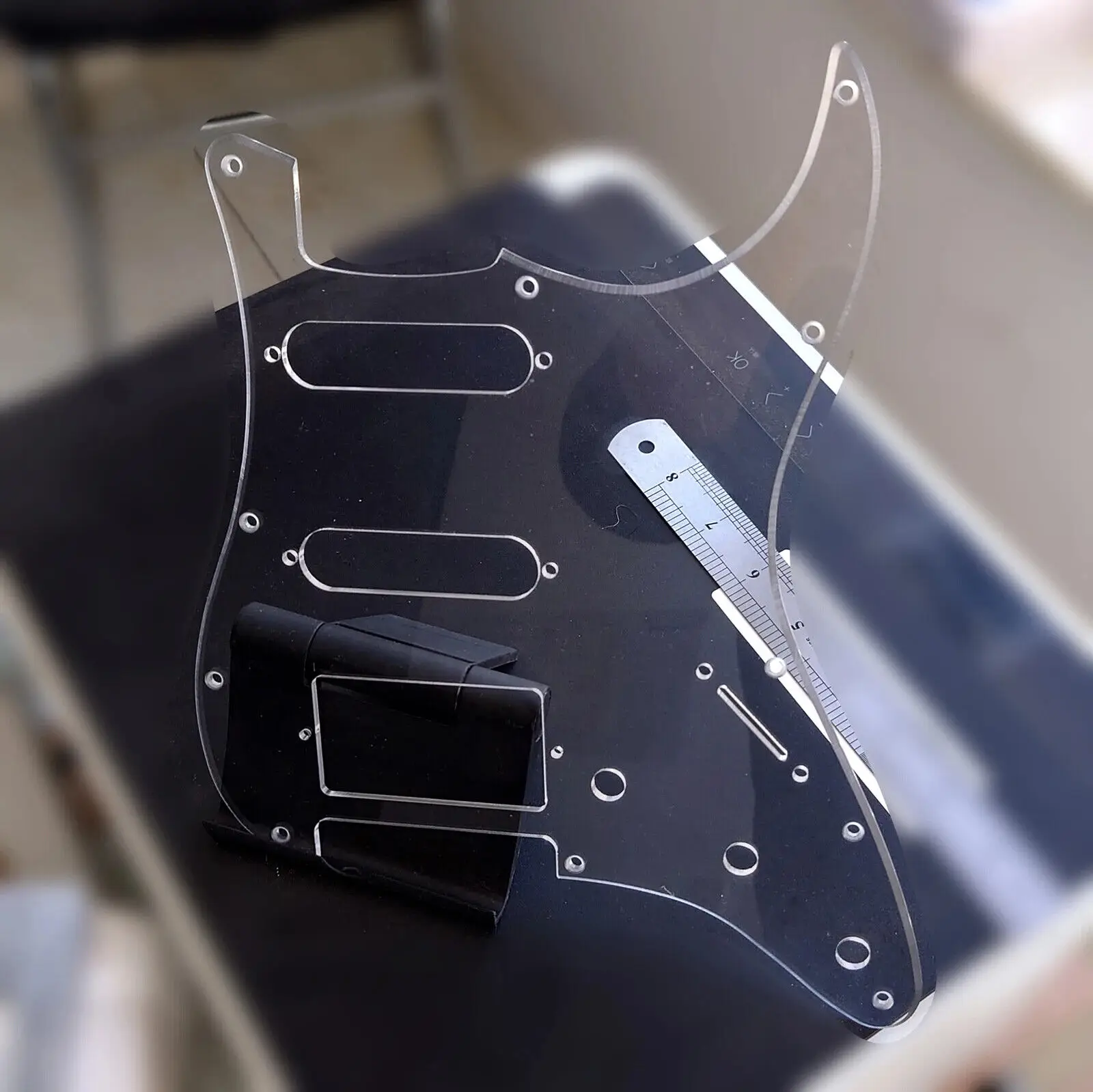 

11 Hole Transparency Electric Guitar Pickguard for Strat Guitars Scratch Plate Replacement parts