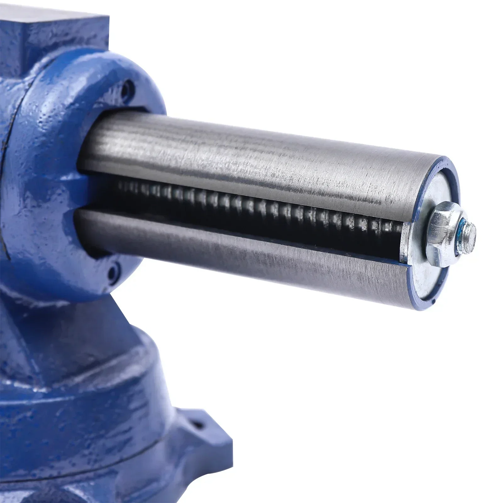 مفك طاولة 4 بوصة، مفك براغي متوازي احترافي قابل للدوران 100 مم، 360 درجة °   دوران نائب متعدد الوظائف الأزرق