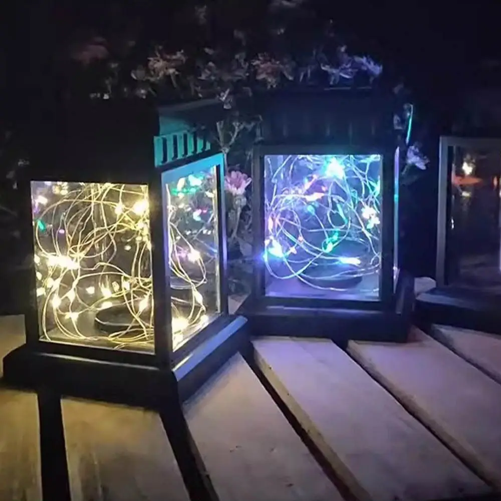 

Waterproof Solar Hanging Lantern Hanging Luminous Simulated Candle Lanterns Atmosphere Night Lights Led Wind Lights
