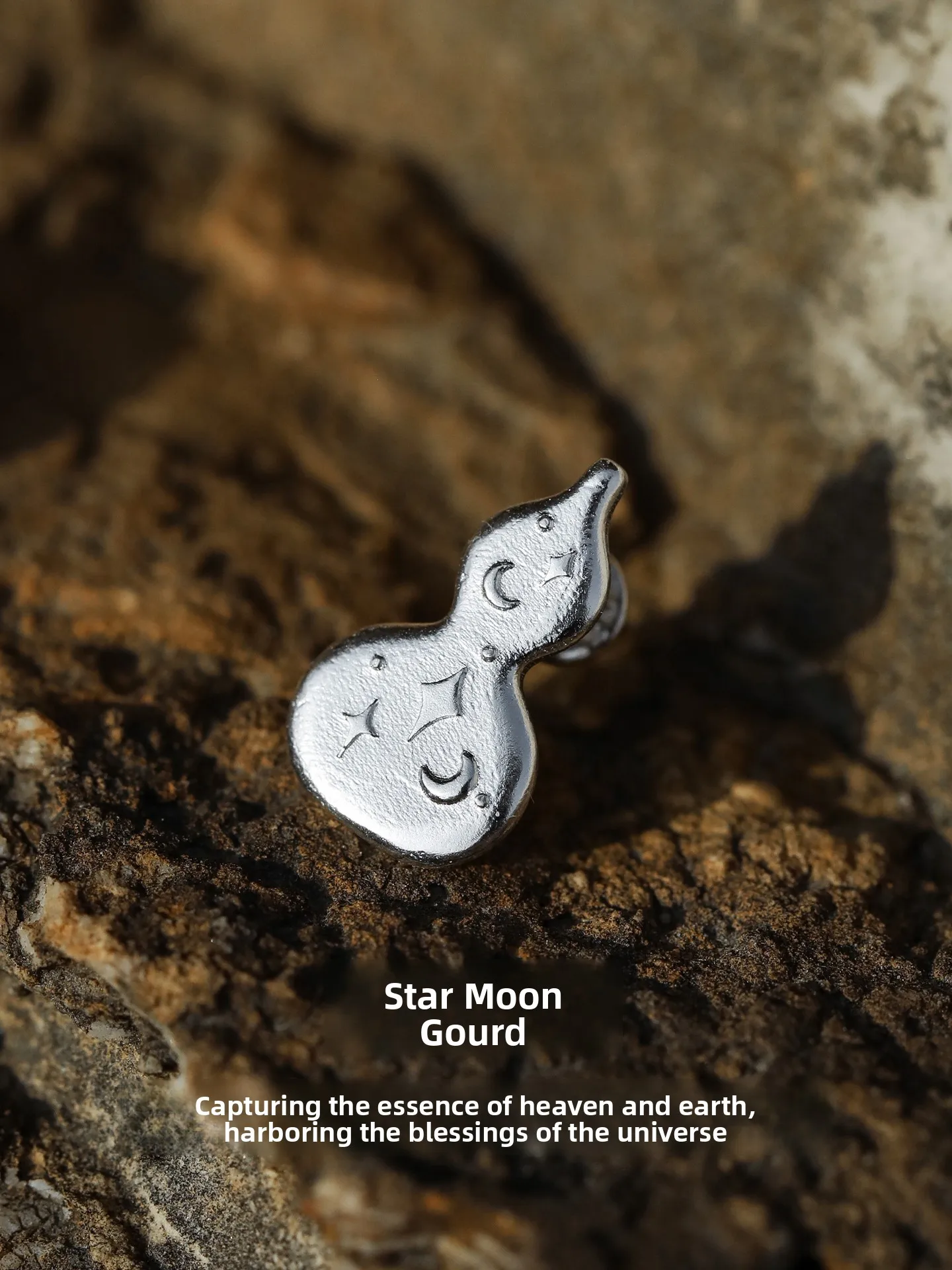 

Original Design Silver Earrings Gourd Shape for Women And Men Traditional Chinese Style Jewelry Handmade Craft Support Engraving