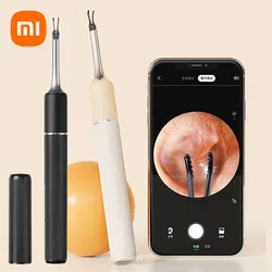 Xiaomi-cuchara de excavación Visual del oído, limpiador de cera del oído, endoscopio HD de 8MP, herramientas de eliminación de cera del oído inalámbricas portátiles para el hogar