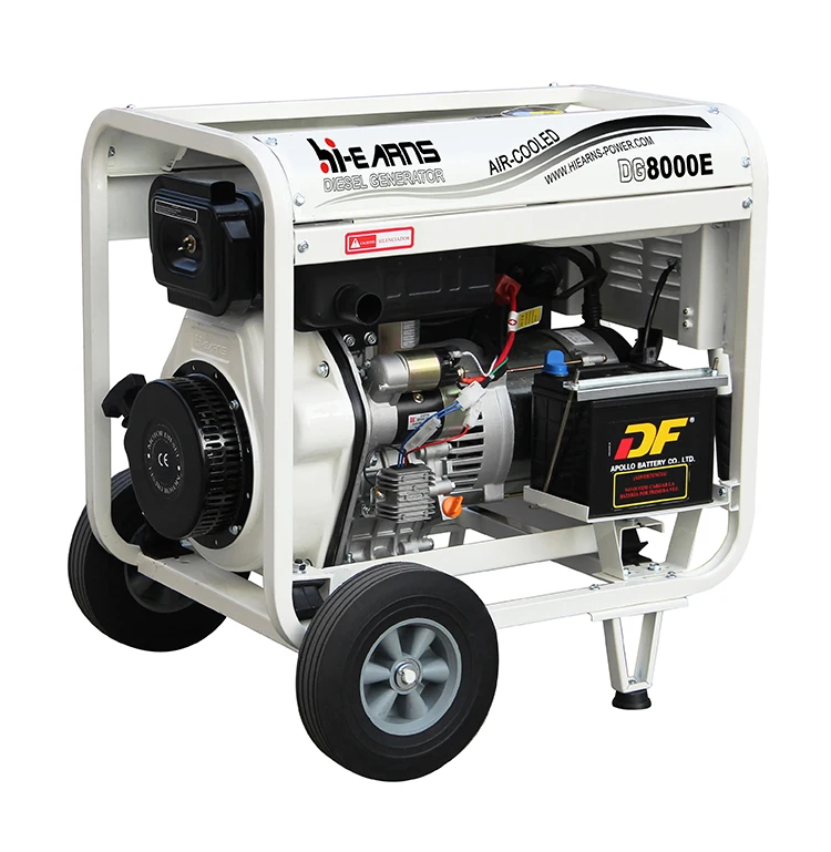 Low price 7KW electric start openframe die·sel generator for home use