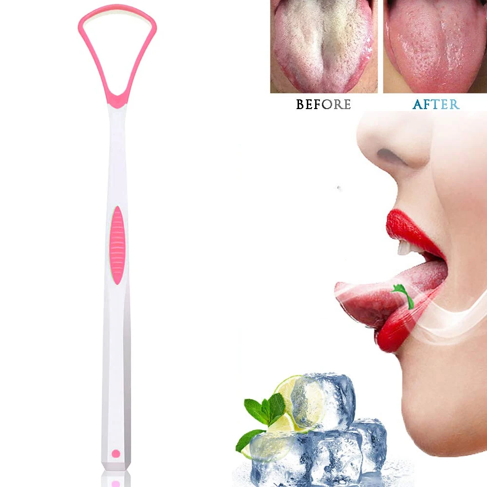 1Pc Tongue Scrape, Silicone Tongue Scraper Brush Scraper, Oral Care Keep Fresh Breath, Tongue Cleaner