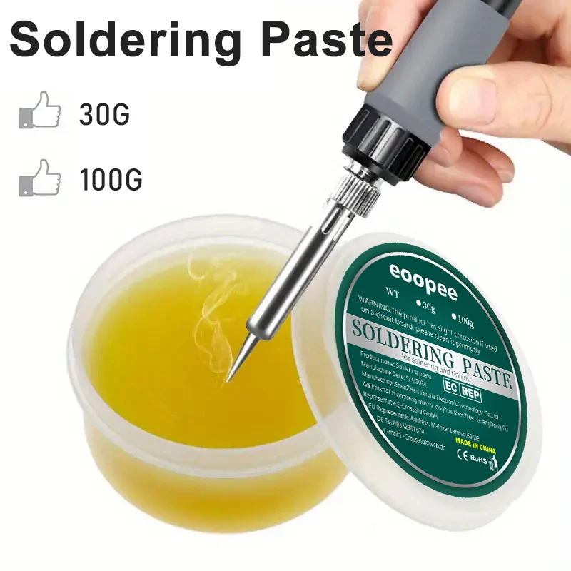 10g-200g Soldering Paste Rosin Flux Convenient Efficient Rosin Soldering Flux Paste Electronic LED SMD Soldering Repair Flux