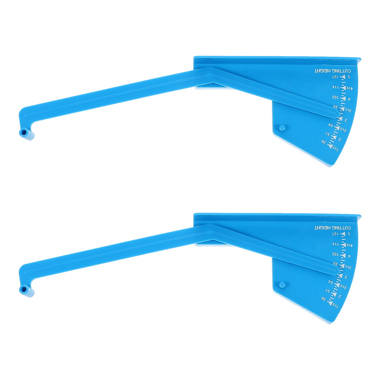 

2 Pcs Balance Ruler Deck Leveling Gauge Lawn Mower Digital Depth Walk-behind Cut The Grass Leveler Tool Abs Meter