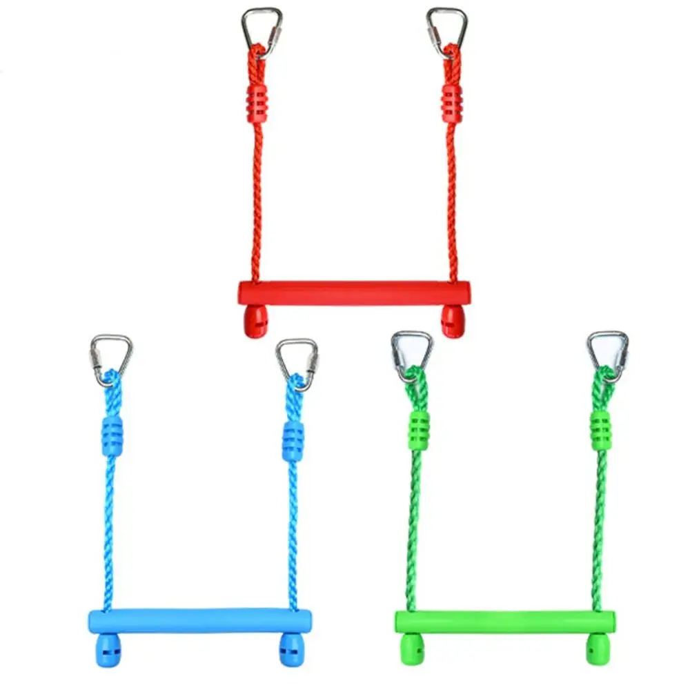 Kit de juego para colgar en el interior del patio, accesorios de anillo de escalada de PP de Color aleatorio, barras de columpio de mono, cuerda para niños