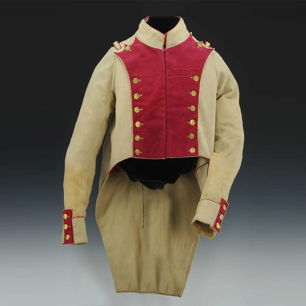 

Napoleonic Lieutenant Costume Regency Men's Gothic Steampunk Guard Tailcoat Victorian Colonial Military Uniform Hussar Jacket