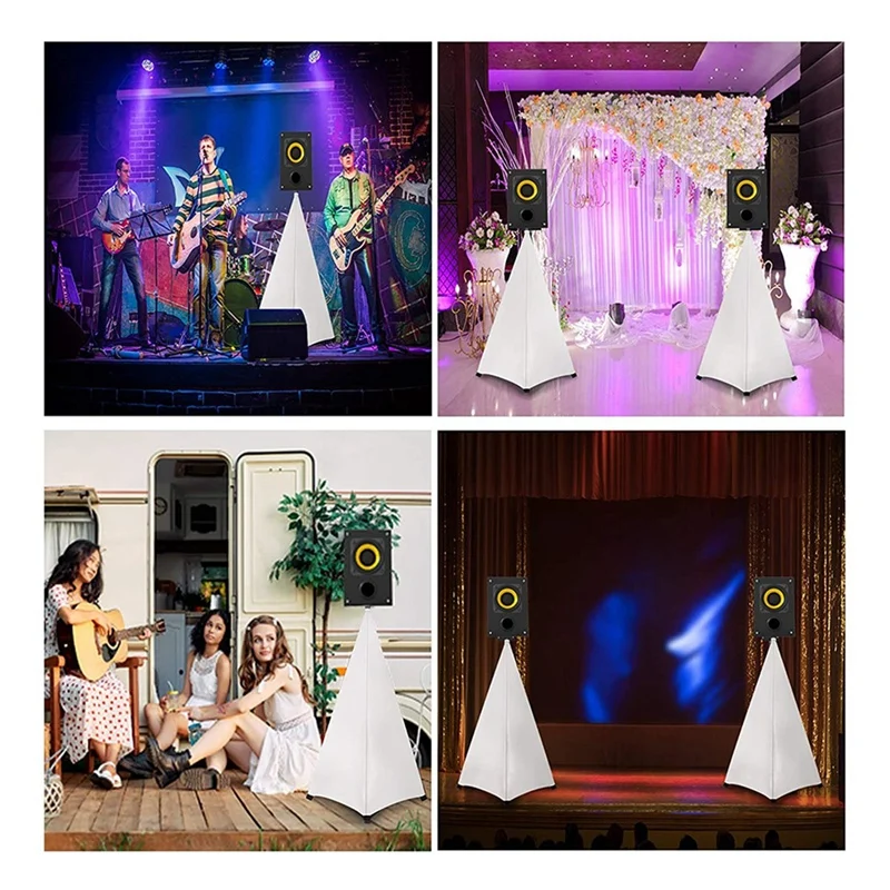 Universal Dj Light Speaker Stand Cover Double Sided Tripod Stand Skirt Scrim Cover Stretchable Material