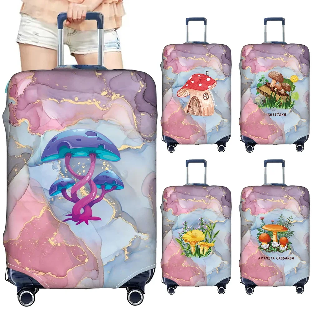 

Luggage Cover Stretch Fabric Suitcase Protector Baggage Mushroom Series Dust Case Cover Suitable18-32 Inch Travel Organizer