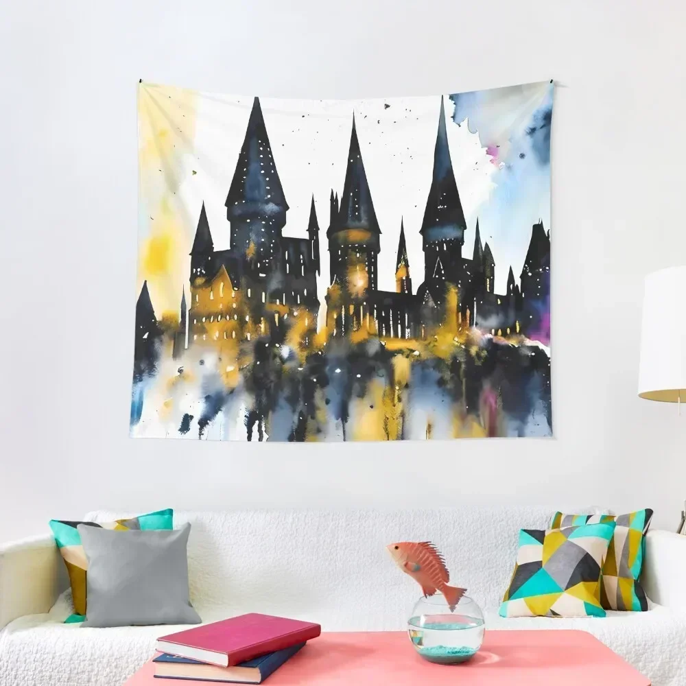 

Castle on the Hill Tapestry Bedroom Decorations Custom Tapestry