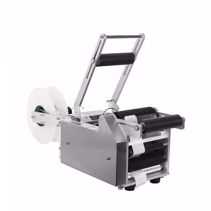 MT-50 Semi Automatic Round Bottle Labeling Machine Label Pasting Machine  Packaging Machine